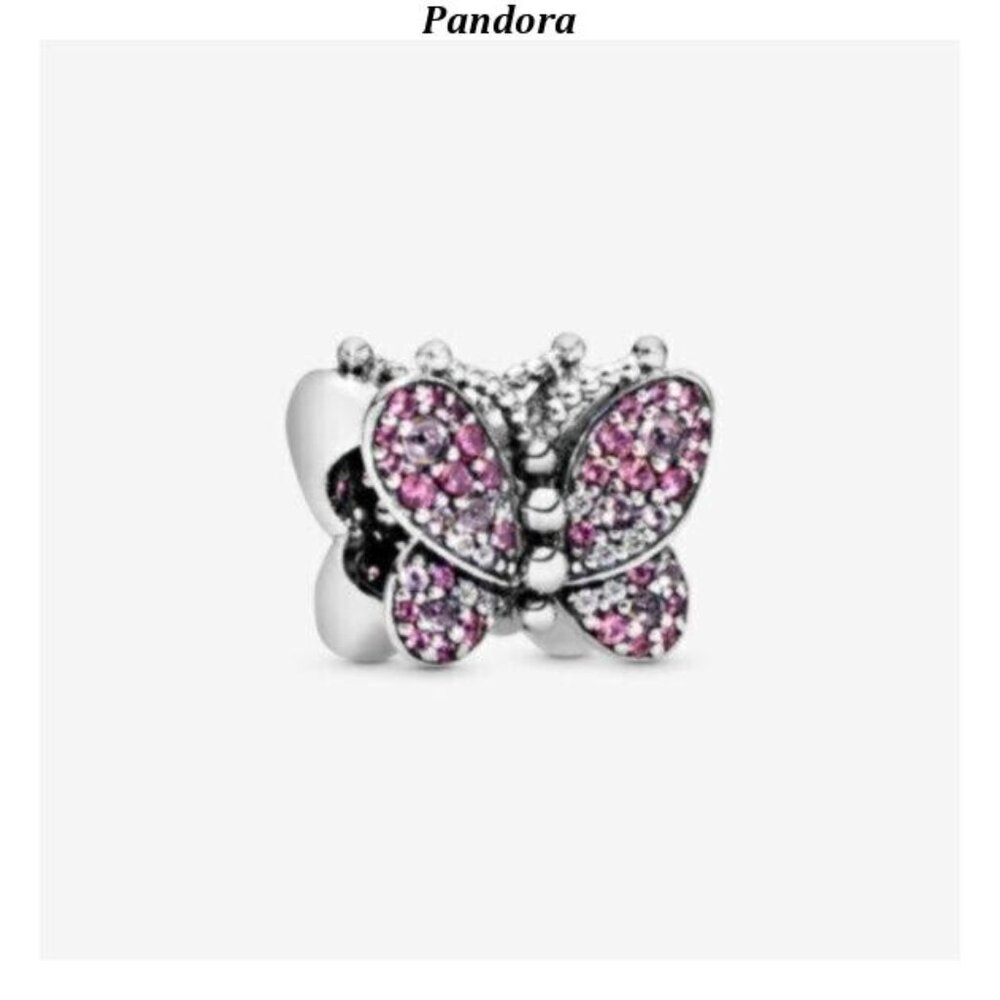 Pandora Pink Pav?? Butterfly Charm